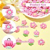 100Pcs 20 Styles Opaque Resin Pendants RESI-CJ0004-44-3