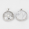 Synthetic Howlite Pendants G-S292-10L-P-1-2