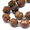 Natural Gemstone Beads Strands G-O201B-90-3
