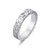 Brass Crushed Ice Pattern Finger Rings FS-WG1F485-08-1