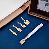 Gorgecraft 5Pcs 5 Style Brass Fourtain Pen Nibs FIND-GF0003-63-5