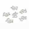 Non-Tarnish 201 Stainless Steel Pendants STAS-L244-04E-P-1