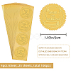 Plastic Self Adhesive Gold Foil Embossed Stickers DIY-WH0211-233-2