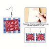 Square with Word Back & Body Hurts Acrylic Dangle Earrings FS-WGDBEE3-01-5
