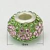 Resin Rhinestone European Beads GPDL-C004-S-2