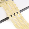Dyed Natural White Jade Beads Strands X-G-T139-59A-15-1