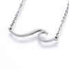Non-Tarnish 304 Stainless Steel Pendant Necklaces NJEW-H491-17P-1