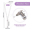 304 Stainless Steel Cable Chain Necklace Makings NJEW-TAC0012-01-3