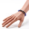 Handmade Evil Eye Lampwork Beaded Stretch Bracelets BJEW-JB06466-01-4