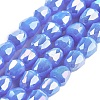 Electroplate Glass Beads Strands EGLA-D030-P4mm-B05-1