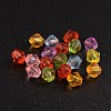 Faceted Bicone Transparent Acrylic Beads DBB5mm-3