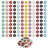 120Pcs 12 Colors Golden Plated Alloy Charms ENAM-SZ0001-64Z-1