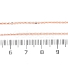 1.5MM Brass Cable Chain Necklace Making NJEW-D302-75RG-3