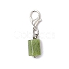 7Pcs Column Natural Rhodonite & Canadian Jade & Aquamarine & Amethyst & Apatite & Lapis Lazuli & Labradorite Pendant Decorations HJEW-JM03745-01-4