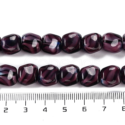 Handmade Milleflori Glass Beads Strands X-LAMP-M018-01A-01-1