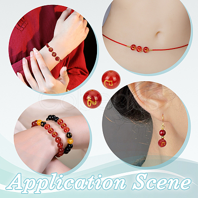 20Pcs Ntural Carnelian Beads G-NB0006-10-1