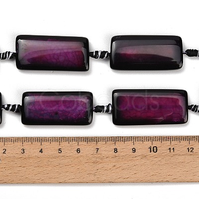 Natural Dragon Veins Agate Beads Strands GG-CBA2A74-01A-1