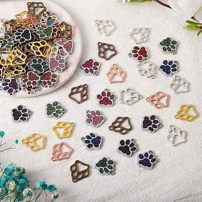 100Pcs 15 Style Alloy Enamel Charms FIND-SZ0002-06-1