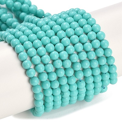 Synthetic Turquoise Beads Strands G-U004-02N-1