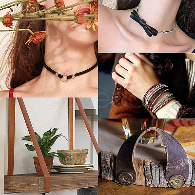Flat Cowhide Leather Cord WL-GF0001-10A-01-1
