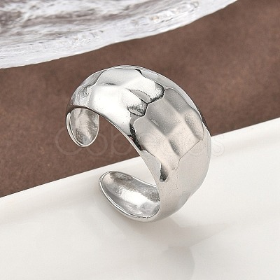 304 Stainless Steel Open Cuff Rings RJEW-A079-01J-P-1