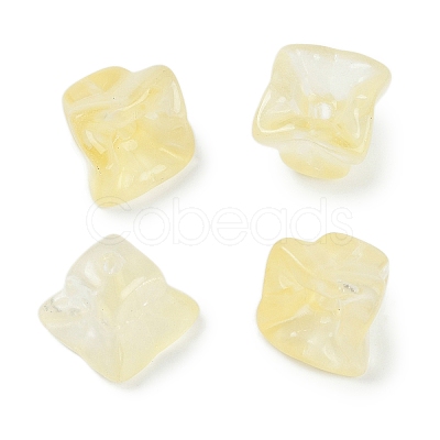 Transparent Spray Paint Glass Beads GLAA-H035-03H-1