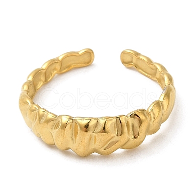 304 Stainless Steel Open Cuff Rings RJEW-Q780-03G-1