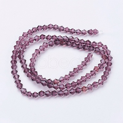 Imitation Austrian Crystal 5301 Bicone Beads GLAA-S026-M-1