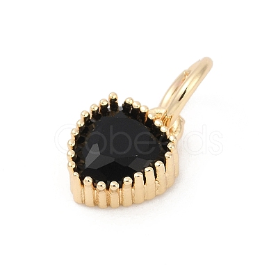 Brass Micro Pave Cubic Zirconia Pendants KK-H204-01KCG-04-1