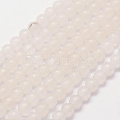 Natural White Jade Beads Strands G-N0190-09-3mm-1