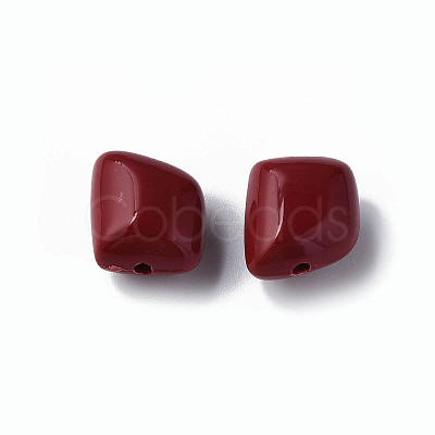 Opaque Acrylic Beads MACR-S373-15A-A01-1