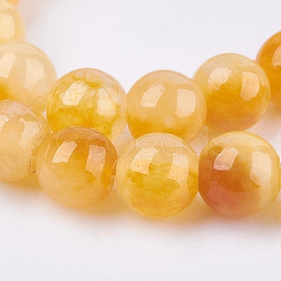 Two Tone Natural White Jade Bead Strands G-R165-8mm-M1-1
