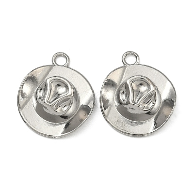 304 Stainless Steel Pendants STAS-P446-08P-1