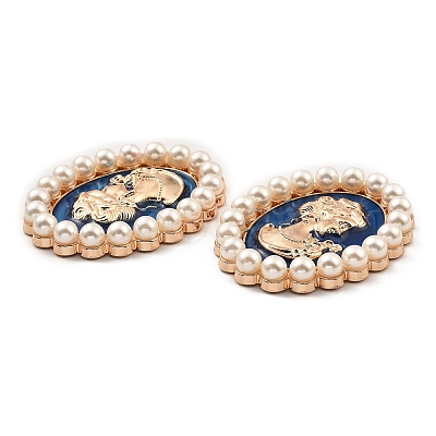 Zinc Alloy Enamel Cabochons ENAM-Q501-01LG-03-1