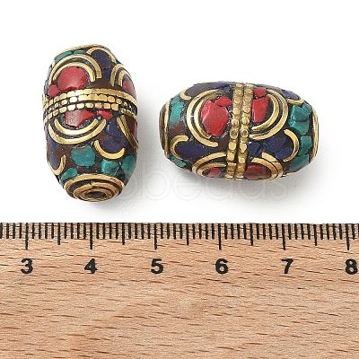 Handmade Tibetan Style Beads KK-H075-01AG-02A-1