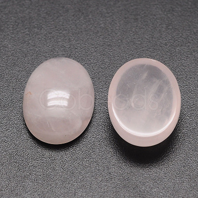 Oval Natural Rose Quartz Cabochons G-K020-25x18mm-07-1