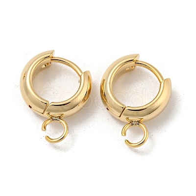 201 Stainless Steel Huggie Hoop Earring Findings STAS-P283-01U-G-1