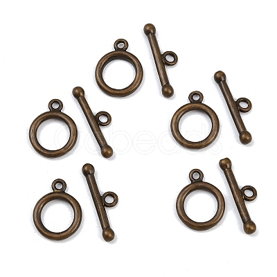 Brass Toggle Clasps KK-P141-01AB-1