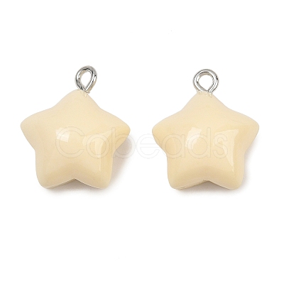Opaque Resin Pendants RE-CBAF00C-11B-1
