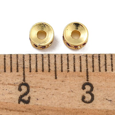 Rack Plating Brass Micro Pave Cubic Zirconia Beads KK-U030-29G-06-1