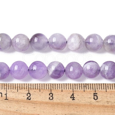 Natural Amethyst Beads Strands G-M445-8MM-01C-1
