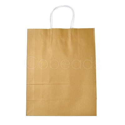 Pure Color Kraft Paper Bags AJEW-G020-D-06-1