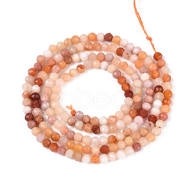 Natural Golden Silk Jade Beads Strands G-T143-07-1