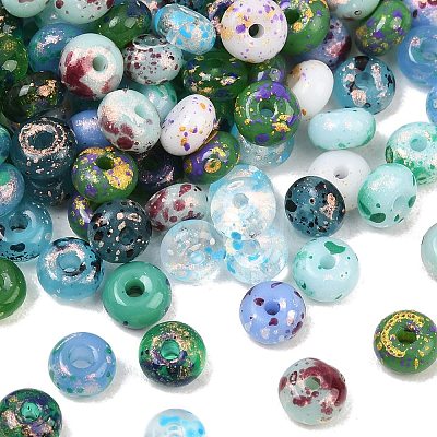 Picasso Glass Seed Beads GL-CBAB80E-03A-1