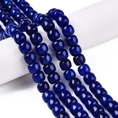 Dyed Natural White Jade Beads Strands G-T138-S04-1