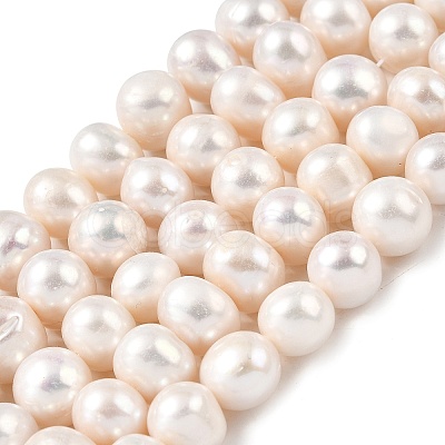 Natural Cultured Freshwater Pearl Beads Strands PEAR-I007-07S-01A-1