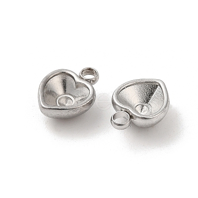 Non-Tarnish 304 Stainless Steel Pendant Rhinestone Settings STAS-H214-16P-1
