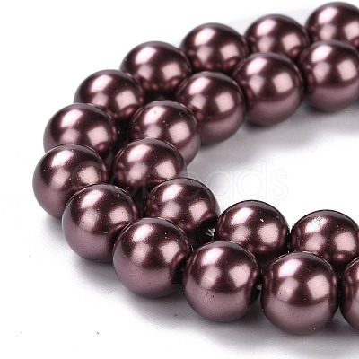 Eco-Friendly Grade A Glass Pearl Beads HY-J002-8mm-HX043-1