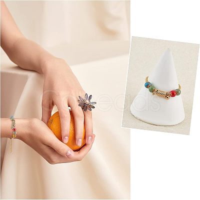 8Pcs 2 Colors 304 Stainless Steel Coil Cord Ends STAS-UN0026-64-1