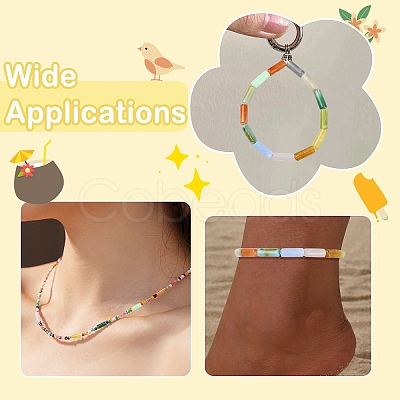 300Pcs Opaque Acrylic Beads MACR-CJ0002-37-1